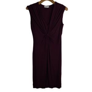 Calvin Klein Womens Jersey Dress Twisted Knot Detail Size 6